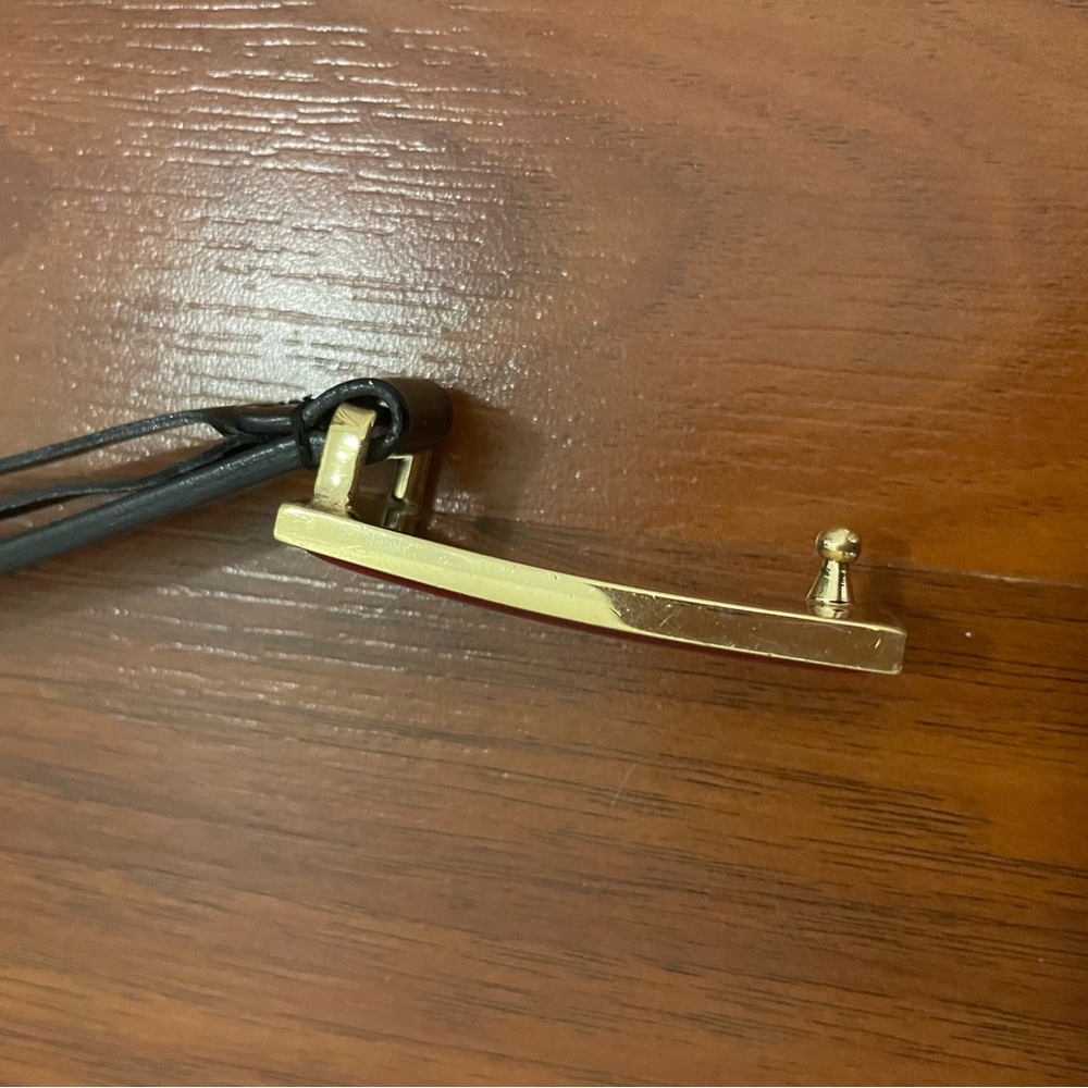 Gucci Red and Black Enamel Rectangular Buckle wit… - image 6